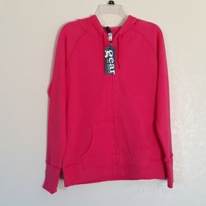 NWT pink zip down light jacket